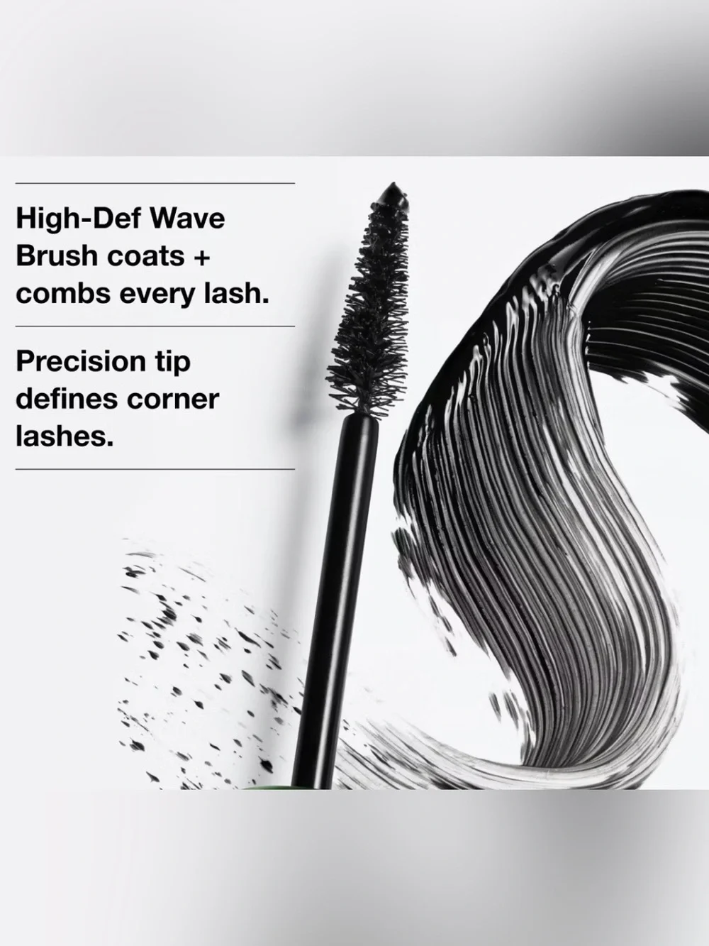 CLINQUE HIGH IMPACT MASCARA COLOR #01 BLACK TRAVEL SIZE